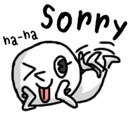 Simple whit1_English sticker #6959604