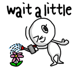 Simple whit1_English sticker #6959611