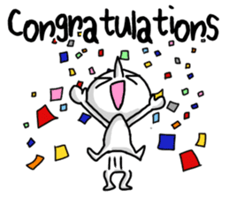 Simple whit1_English sticker #6959613