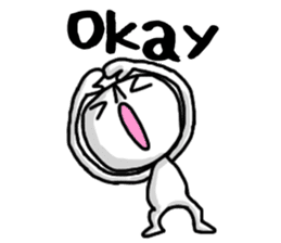 Simple whit1_English sticker #6959616