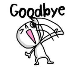 Simple whit1_English sticker #6959617