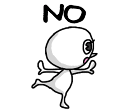 Simple whit1_English sticker #6959618