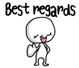 Simple whit1_English sticker #6959623