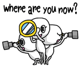 Simple whit1_English sticker #6959627