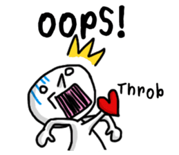 Simple whit1_English sticker #6959632