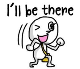 Simple whit1_English sticker #6959633