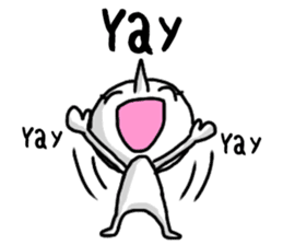 Simple whit1_English sticker #6959634