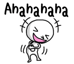 Simple whit1_English sticker #6959636