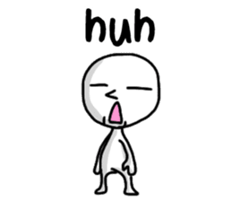 Simple whit1_English sticker #6959637