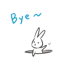 Afan & Rabbit (English) sticker #6960428