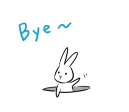 Afan & Rabbit (English) sticker #6960428