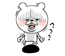 Bear of the anger face 2 sticker #6961160