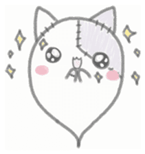 fluffy patch  cat sticker #6961992