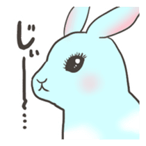 Sky blue rabbit Nacchan sticker #6962238