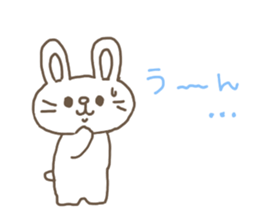 The rabbit is here. sticker #6962610