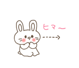 The rabbit is here. sticker #6962620