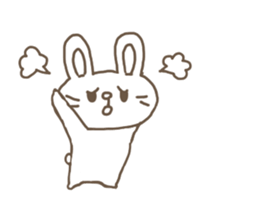 The rabbit is here. sticker #6962621