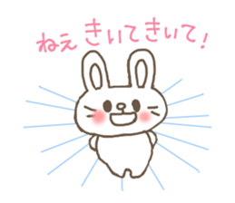 The rabbit is here. sticker #6962629