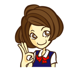 Hang Women's stamp sticker #6963803