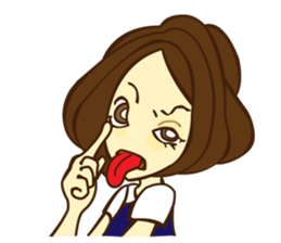 Hang Women's stamp sticker #6963810