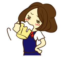 Hang Women's stamp sticker #6963821