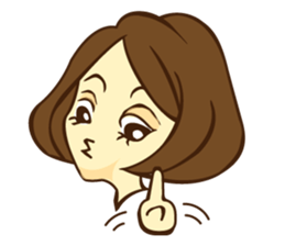 Hang Women's stamp sticker #6963829