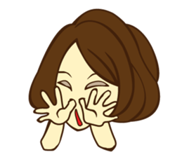 Hang Women's stamp sticker #6963833