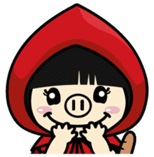 Lady PIGA doesn't talk much this time sticker #6963923