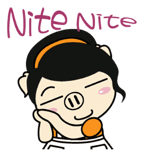 Lady PIGA doesn't talk much this time sticker #6963924