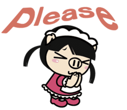 Lady PIGA doesn't talk much this time sticker #6963928