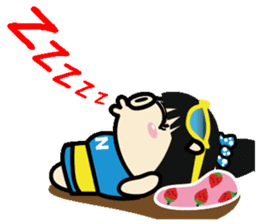 Lady PIGA doesn't talk much this time sticker #6963932