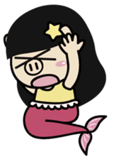 Lady PIGA doesn't talk much this time sticker #6963937