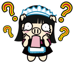 Lady PIGA doesn't talk much this time sticker #6963941