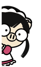 Lady PIGA doesn't talk much this time sticker #6963942