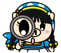 Lady PIGA doesn't talk much this time sticker #6963947