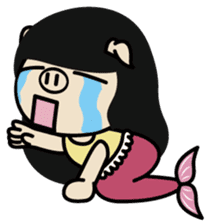 Lady PIGA doesn't talk much this time sticker #6963952