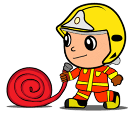 firefighter and rescue team sticker #6964570