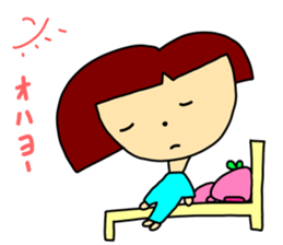 Hachiko and a pig of the name Kyuu sticker #6965124