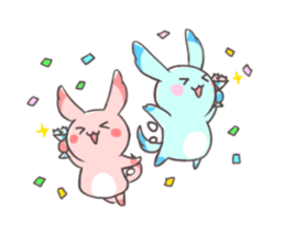 Paradise rabbit sticker #6965762