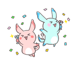 Paradise rabbit sticker #6965762