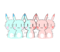 Paradise rabbit sticker #6965787