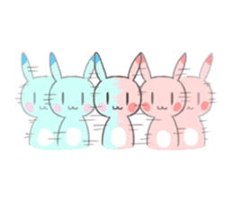 Paradise rabbit sticker #6965787