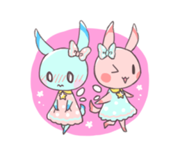 Paradise rabbit sticker #6965791