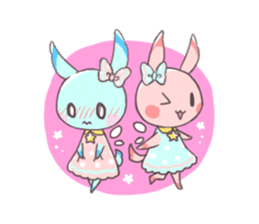 Paradise rabbit sticker #6965791