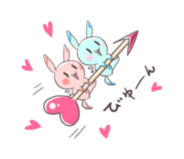 Paradise rabbit sticker #6965792