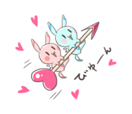 Paradise rabbit sticker #6965792