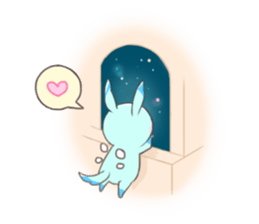 Paradise rabbit sticker #6965795