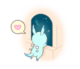 Paradise rabbit sticker #6965795