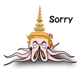 Cool octopuses in Parutom-town sticker #6965896