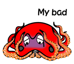 Cool octopuses in Parutom-town sticker #6965898